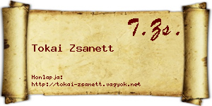 Tokai Zsanett névjegykártya